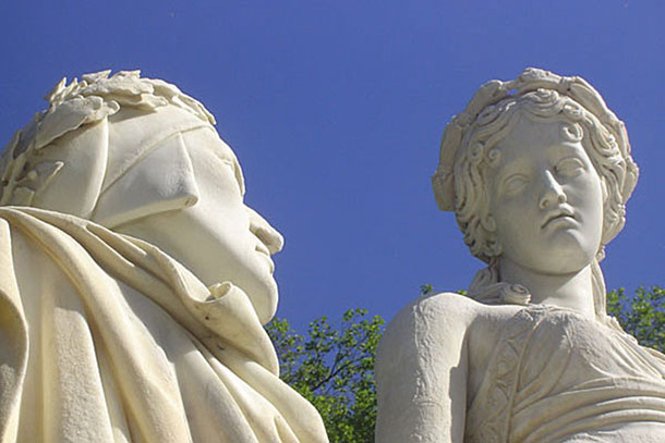 Dante and Beatrice by Giovan Battista Comolli Milan