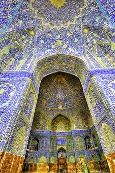 The Shah’s Mosque in Isfahan, Iran