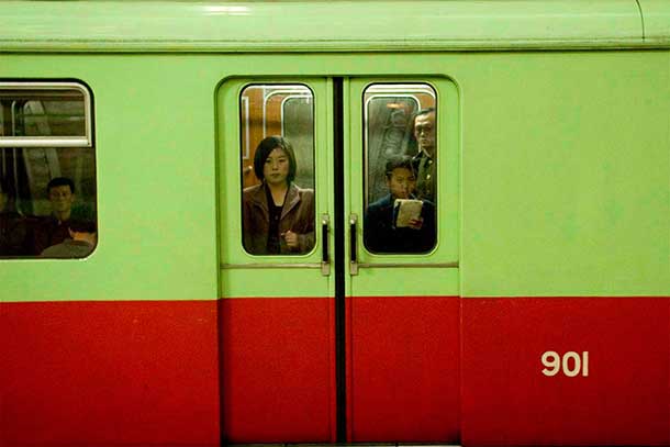 The Pyongyang Metro carriages were formerly used in the East Berlin Metro.