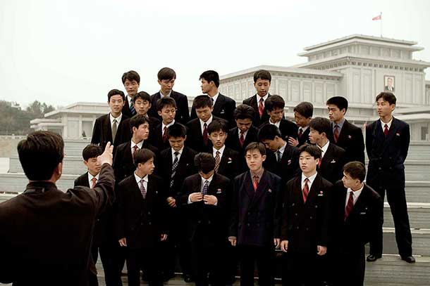 The Kumsusan Palace in Pyongyang is where the mausoleum of Kim Il Sung is located. You must wear a tie to enter.