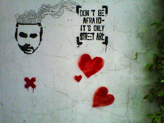 A stencil in Maadi