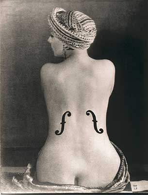 Le Violon d’Ingres, 1924 by Man Ray (Gruber Collection) Ludwig Museum Cologne, Germany.