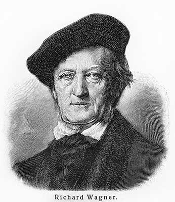 Richard Wagner Picture from Meyers Lexicon books