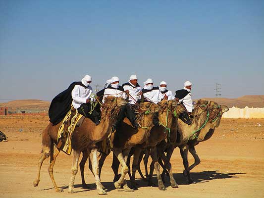 Camel Riders at the Festival