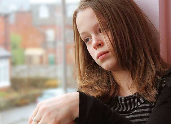 Girl by window