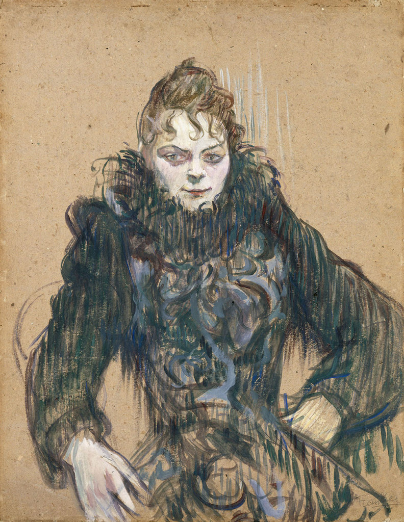 The Woman with the Black Boa", 1892, Musée d'Orsay, Paris, donation by the Countess Alphonse de Toulouse-Lautrec, mother of the artist, 1902 © RMN - Grand Palais (musée d'Orsay) / Hervé Lewandowski