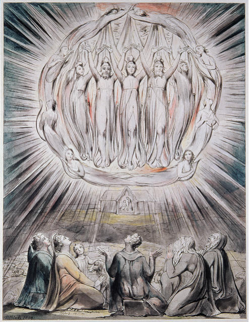 William Blake, Illustrations to Milton ‘On the Morning of Christ’s Nativity, 1809. Whitworth Gallery.