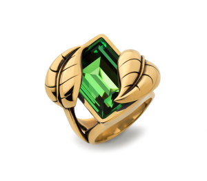 Atelier Swarovski  by Sandy Powell Leaf Ring - Green.