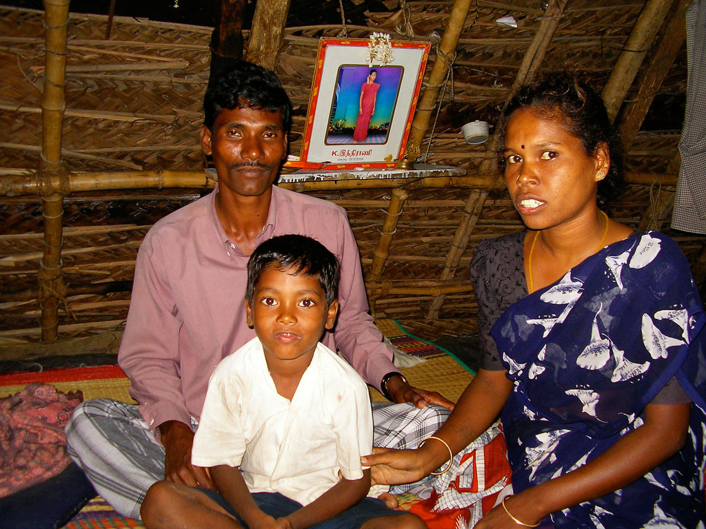 The fisherman with his new wife