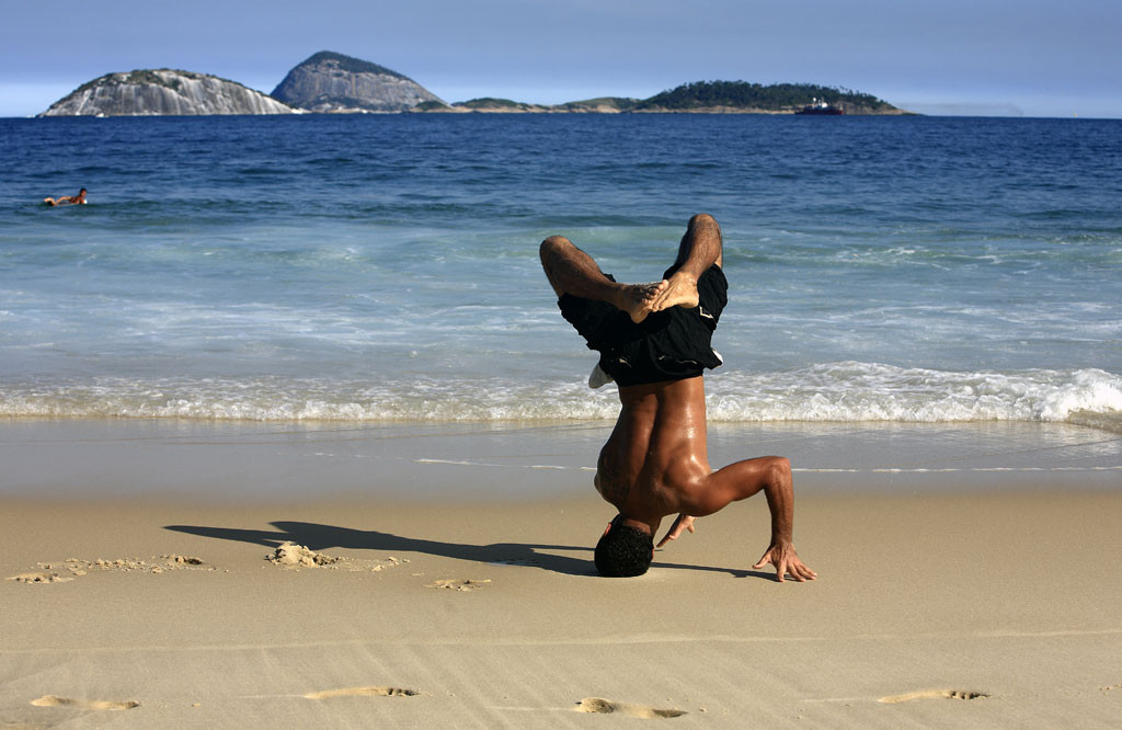 Capoeira on Ipanema beach, Rio