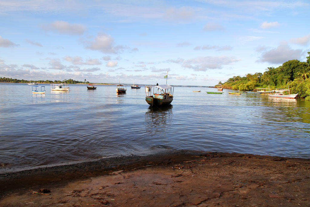 Boats in Itacare Bay, Bahia