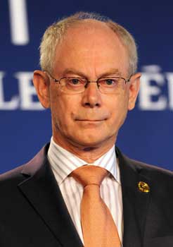 The President of the European Council Herman Van Rompuy