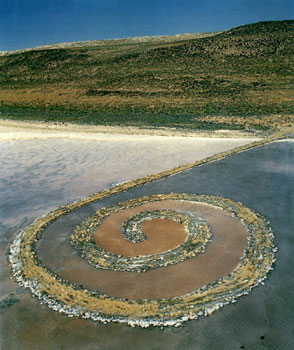 Robert Smithson, Spiral Jetty 1970, Great Salt Lake, Utah Courtesy Mocala