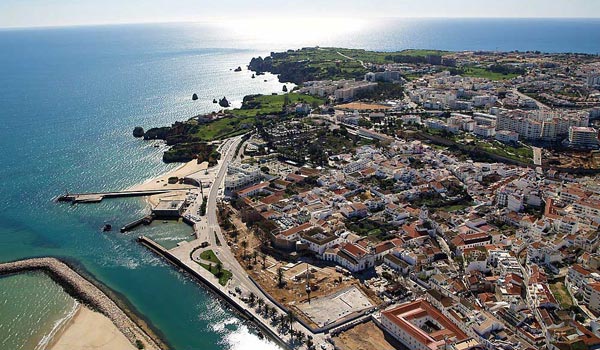 Lagos city aerial view